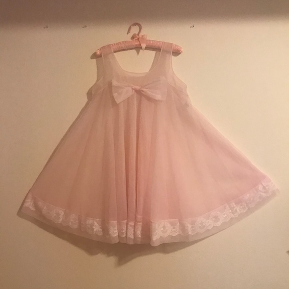 Vintage Perry Small Blush Pink Babydoll Nightgown - Picture 3 of 5